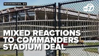 Some DC residents are pushing back on the Washington Commanders' new stadium deal at RFK