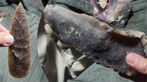 1877 - Flintknapping Knife River Flint Knife Blade