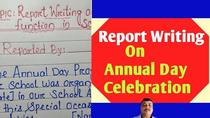 Report Writing On School Annual Day Function | Report Writing Sample |