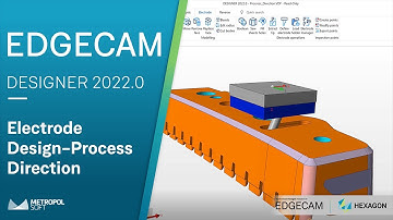 EDGECAM DESIGNER 2022.0 Yenilikler | Electrode Design-Process Direction | Metropolsoft