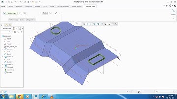 BODY IN WHITE PART DESIGN IN CREO 3.0 | ADVANCED SURFACE DESIGN
