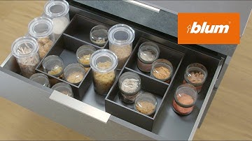 AMBIA-LINE: inner dividing system for high fronted pull-out frames | Blum