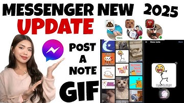MESSENGER NEW UPDATE POST A NOTE GIF 2025 TAGALOG TUTORIAL