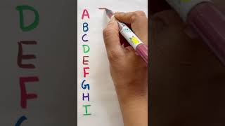 Learn ABCD with Colors 🌈 | A to Z Capital Letters for Kids