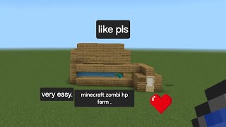 minecraft zombie farm . make very easy