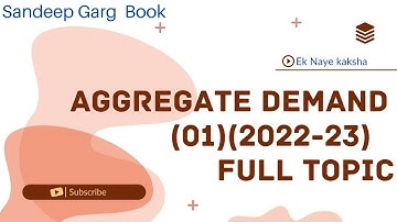 AGGREGATE DEMAND AND RELATED CONCEPTS | CH 07 | SANDEEP GARG | PART 01 | MACROECONOMICS | 2022~23
