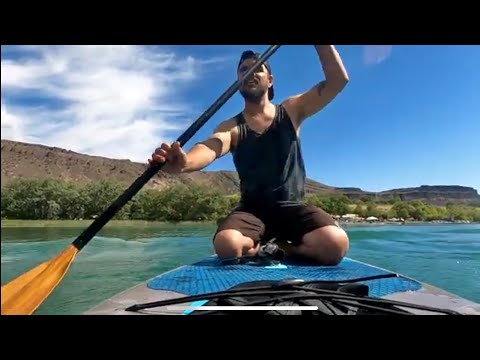 LAKE ADVENTURE: Paddle Boarding to an Island - Sun Lakes - Coulee City WA - PNW