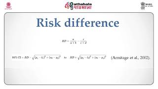 The Risk Ratio and the Risk Difference