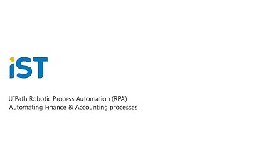 UIPath RPA (Automation of Finance & Accounting processes)