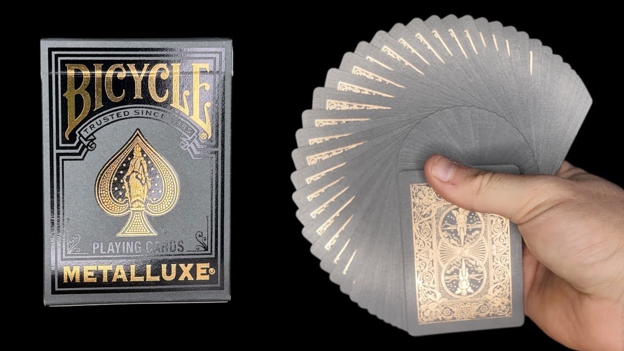 Deck Review - Bicycle Black and Gold Metalluxe Playing Cards - YouTube