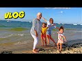 Vlog  maman lisse les cheveux  lily rose  plage  nos vacances  la mer 