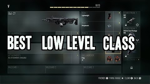 Call of Duty Advanced Warfare Best "Low Level" Class Guide