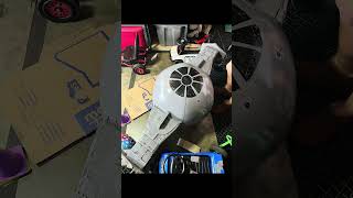 Make a Star Wars crashed TIE Fighter with me #starwars #starwarsprops #starwarsfan
