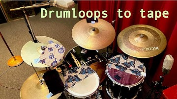 Drum loops to tape cassette @87 bpm