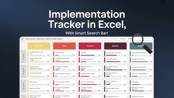 Track Business Implementation Like a Pro | Excel Dashboard with Smart Search Bar