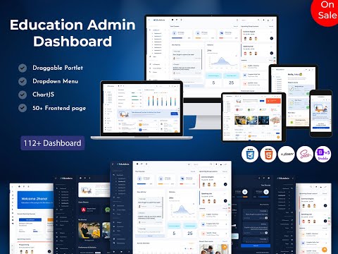 Education Dashboard Bootstrap Admin Web App
