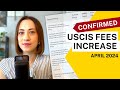 New uscis fees go up april 1 2024 family green card fee