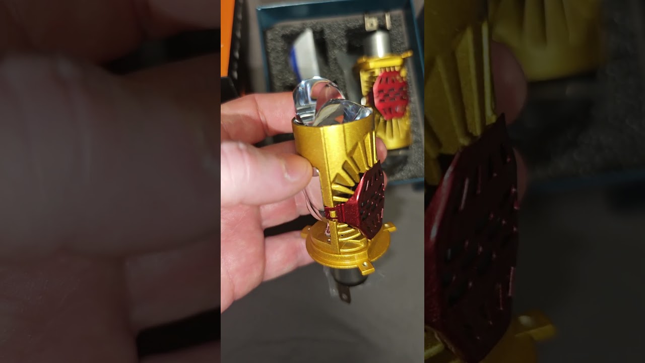 Светодиодные автомобильные led лампы H4, bi-led мини линзы Н4 Y6 MAX 