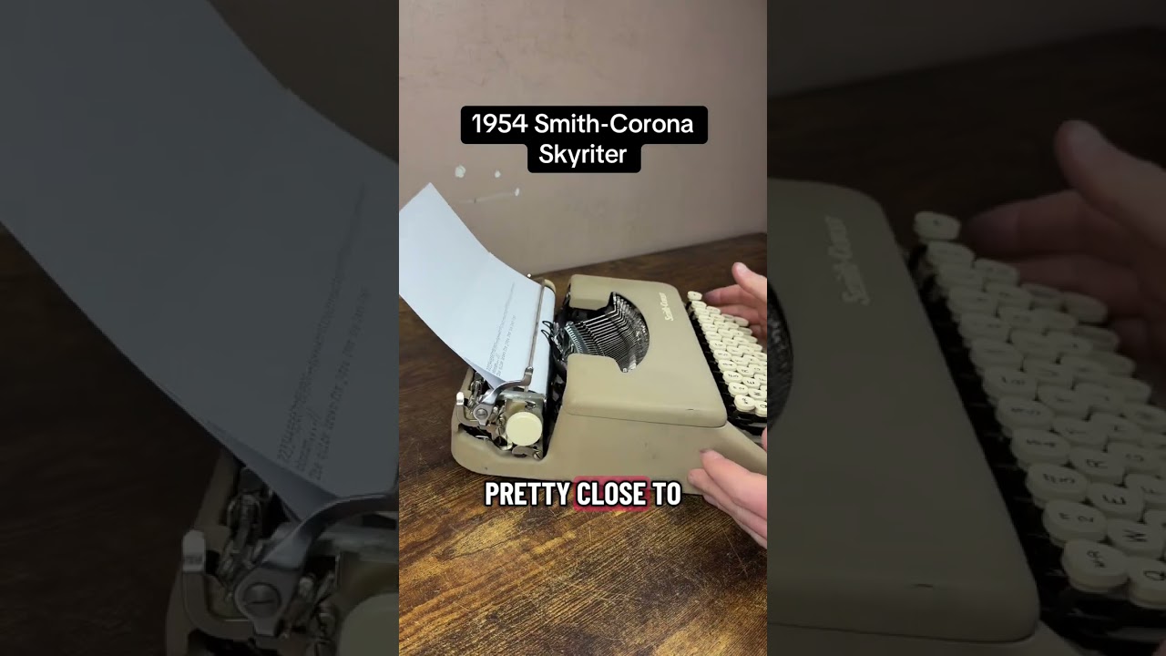 How to use all functions on a 1958 Smith-Corona Skyriter vintage