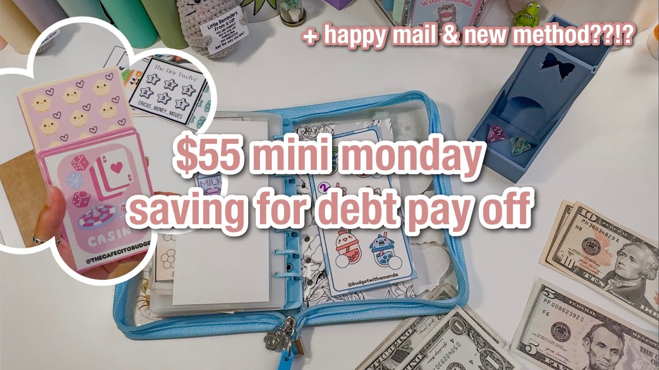 $55 mini monday | extra debt payment savings challenges | july week 1 | #mondayminis
