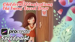 Procreate Timelapse Draw This Secret Door Children Illustrations