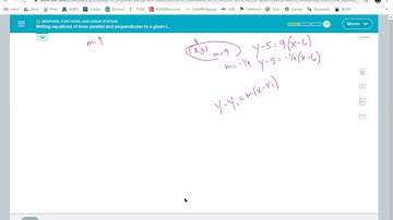 Writing equations of lines parallel and perpendicular to a given line through a point