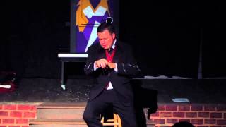 Illusionist Howard Blackwell performing Heartstrings