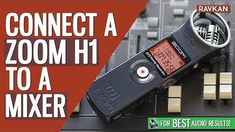 How to Connect a Zoom H1 To a Mixer