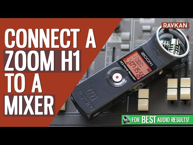 How to Connect a Zoom H1 To a Mixer 