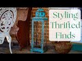 Thrift with me  styling thrifted finds  planning swedish blinds  planting a lily