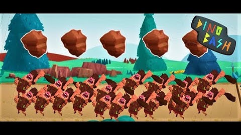 Dino Bash- Spawn Killing Cavemen (Level 27 Gameplay)