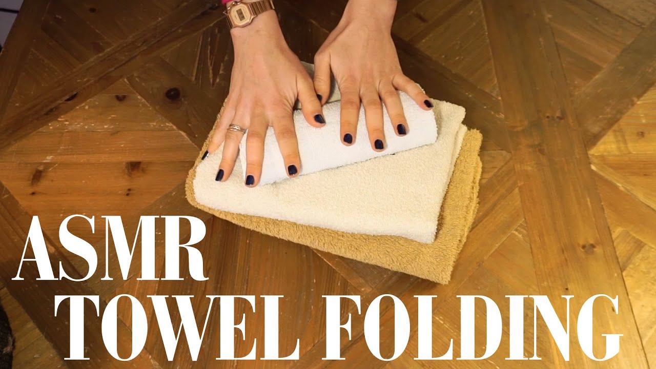 ASMR, тихий голос 🧶 Расслабляющее складывание полотенец и пришивание пуговиц 🌼 *Французский акцент*