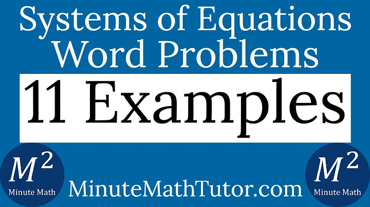 Systems of equations word problems worksheet answer key with work