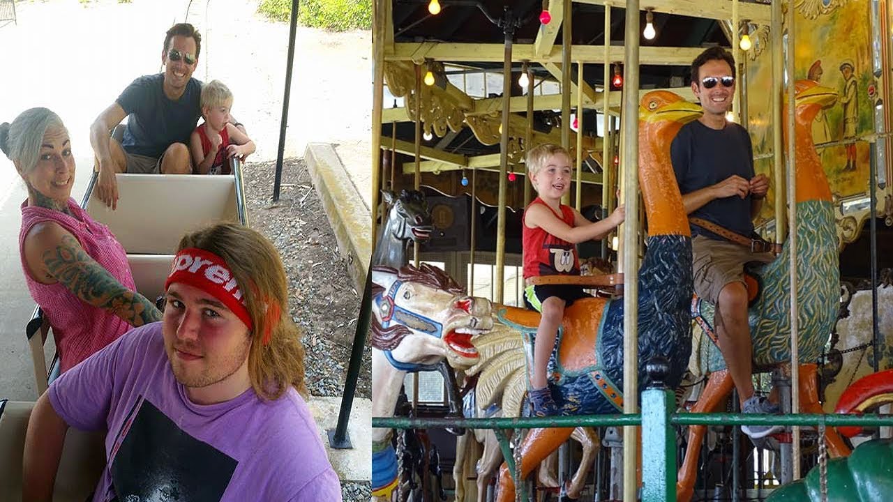 Balboa Park in San Diego with Fun Uncle Dave! Carousel and Tiny Train Rides, Spanish Village Walk