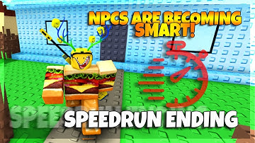 ROBLOX NPCs are becoming smart!  - SPEEDRUN ENDING [NEW]