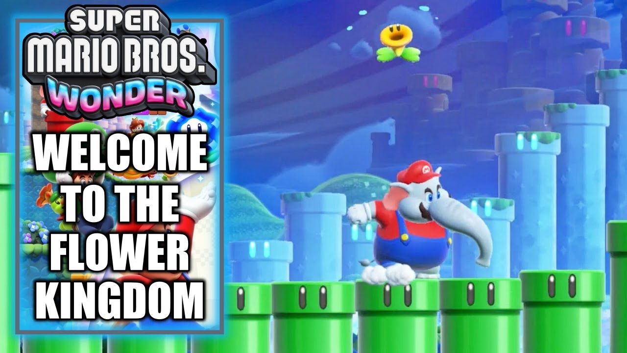 Super Mario Bros Wonder – Welcome to the Flower Kingdom - 100% All Wonder Seeds, Flower Coins & Flag