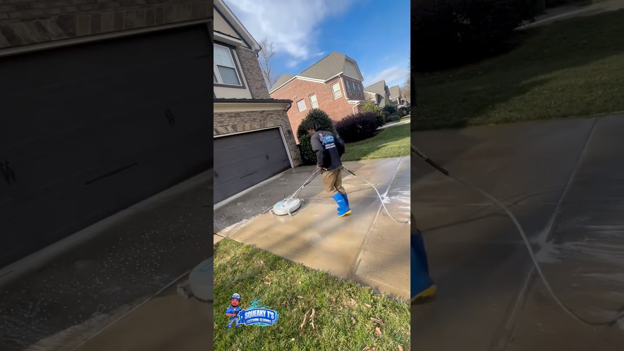 Super Efficient Driveway Cleaning 🧼 with 