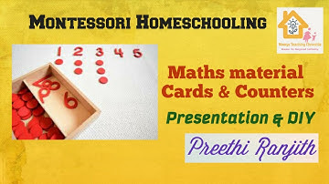 How to teach Cards & Counters| Montessori material| Maths Activity In Tamil |Montessori at home |