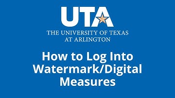 How to Log Into Watermark/Digital Measures