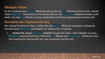 Behebung von Anzeigeproblemen von QAbstractListModel in QListView: Ein Leitfaden für Qt Jambi Nutzer