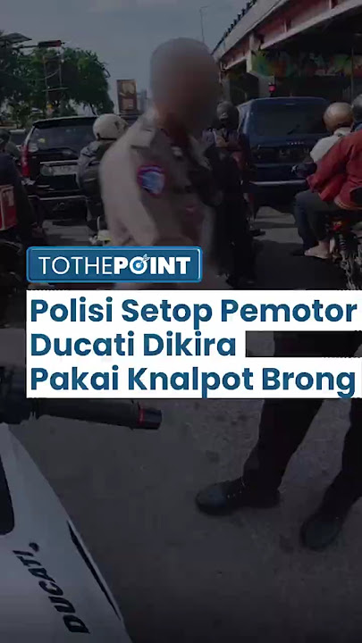 Viral Video Polisi Menyetop Pemotor Ducati Pakai Knalpot Brong di Lampu Merah: Oh Tak Kira Modifan