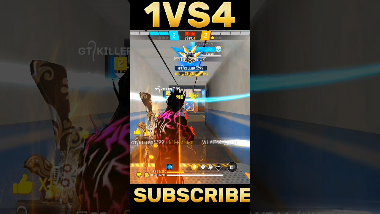 1VS4 CS REICK ME 💯😱