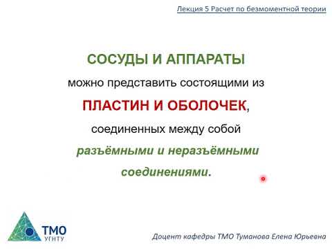 КИР Расчет по безмоментной теории