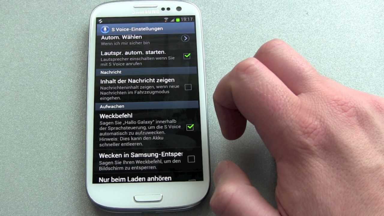 Samsung Galaxy S3 S Voice Funktioniert Nicht Youtube
