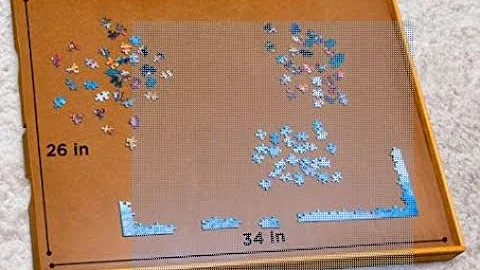 Toys 8 - Bits and Pieces - Standard Size Wooden Puzzle Plateau-Smooth Fiberboard Work Surface