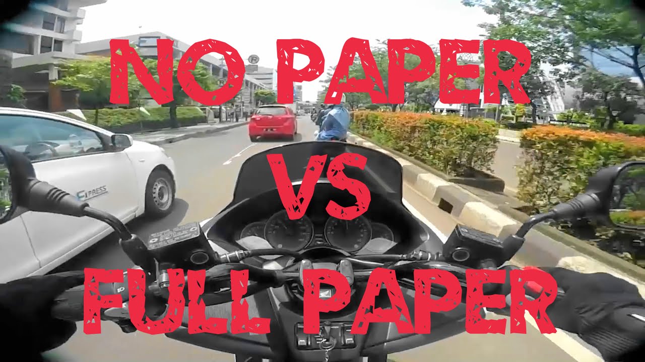  MOGE NO PAPER VS FULL PAPER HONDA FORZA 300 MOTOVLOG 