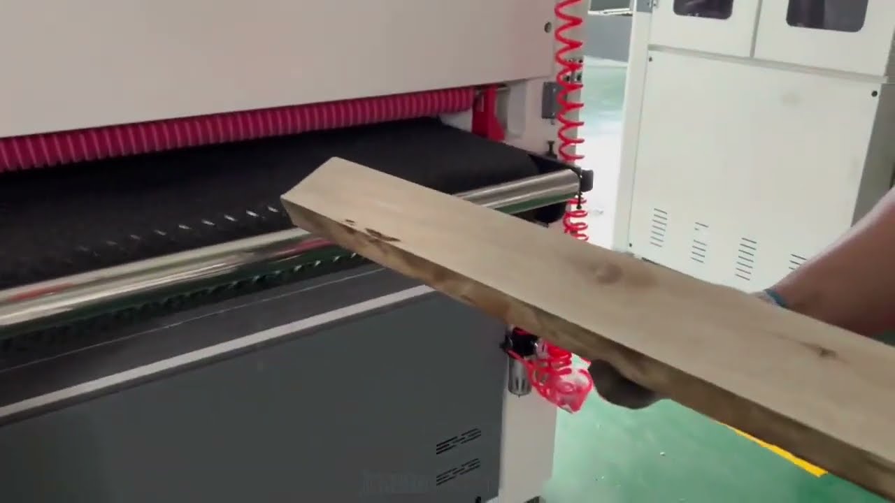 Woodworking Cabinet MDF Plywood Wood Floor Wide Belt Brush Polish Sander Sanding Machine