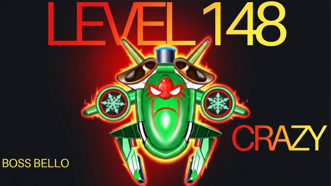 Campaign Level 148 Crazy | Boss Bello | Galaxy Attack