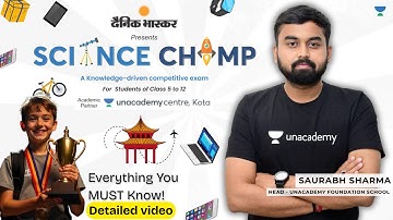 Full Details of Science Champ | Scholarships, Prizes & Exam Guide | Detailed Video by Saurabh Sir