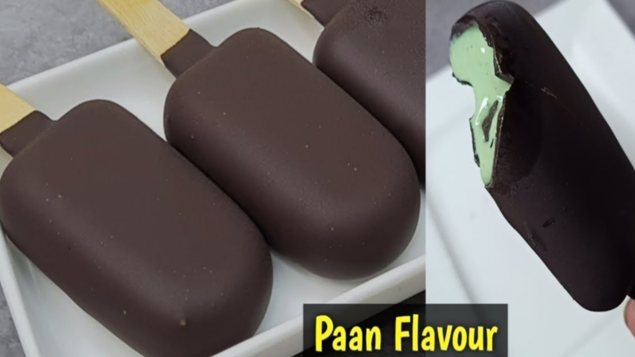 Paan Chocobar Ice Cream Recipe| How to make Choco Bar Ice Cream at home? Paan Ice Cream Recipe|